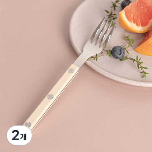 티니블랑 레브 디저트 양식 티포크, 2개, 아이보리