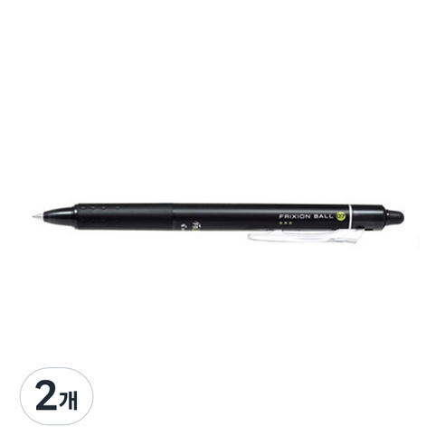파이롯트 노크식 프릭션 볼펜 LFBK-23F 0.7mm, 블랙, 2개