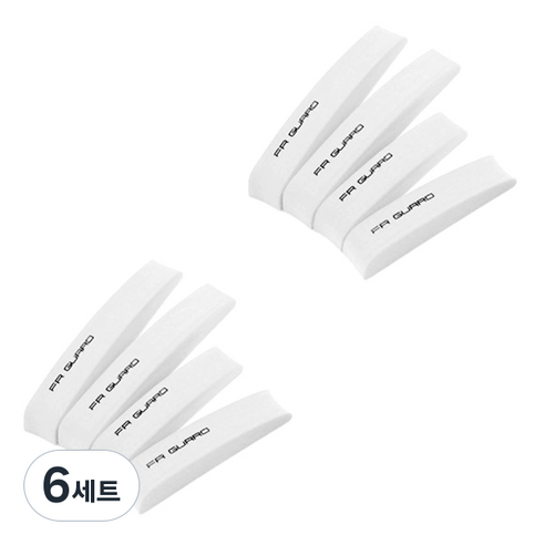블럭마트 EVA 차량용 문콕방지가드 4p 세트, 화이트, 6세트