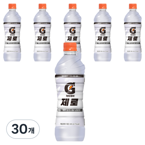 게토레이 제로, 600ml, 30개
