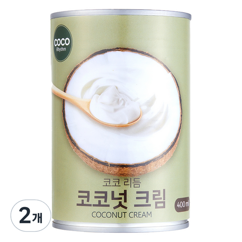 코코리듬 코코넛 크림, 2개, 400ml