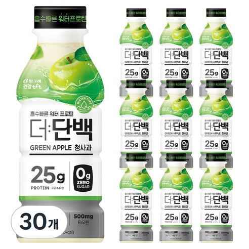 더단백 워터 프로틴 청사과, 400ml, 30개