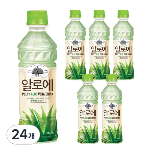 가야농장 알로에, 340ml, 24개