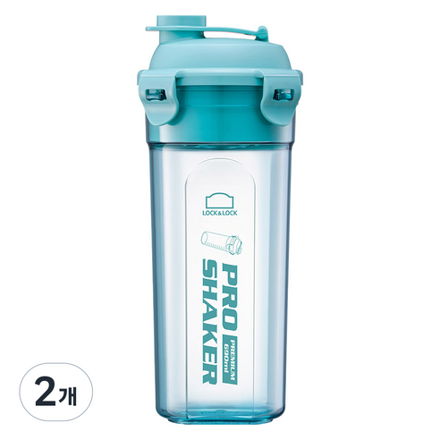 프로쉐이커 프리미엄 트라이탄 쉐이커, 민트, 690ml, 2개