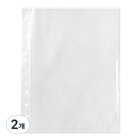 투영디자인 6공 바인더 속지 1포켓 157 x 197 mm, 20개입, 2개