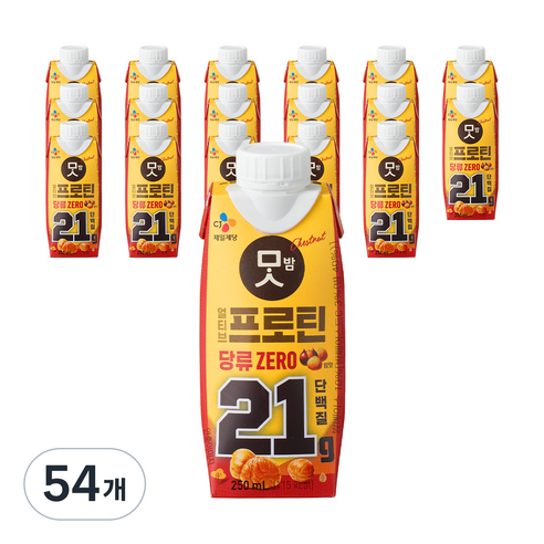 얼티브 프로틴 음료 밤맛, 250ml, 54개