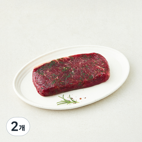 명장의 맛 시즈닝 채끝 스테이크 (냉장), 2개, 200g