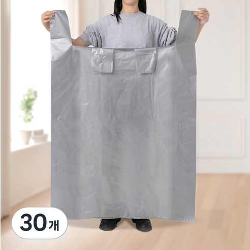 코멧 대용량 이사 비닐봉투 그레이, 30개, 240L