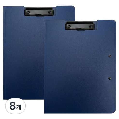 영오 양방향 커버형 더블 클립보드, 네이비, 8개