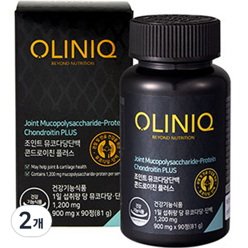올리닉 조인트 뮤코다당단백 콘드로이친 플러스 81g, 90정, 2개