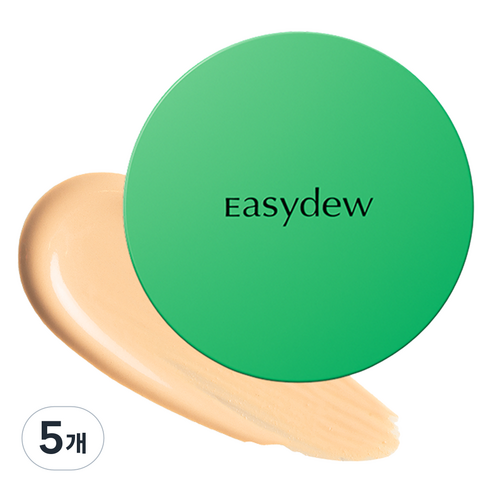 [한가인 PICK!] 이지듀 멜라 비 토닝 기미 앰플 쿠션 미니 8g, 21 내추럴, 5개