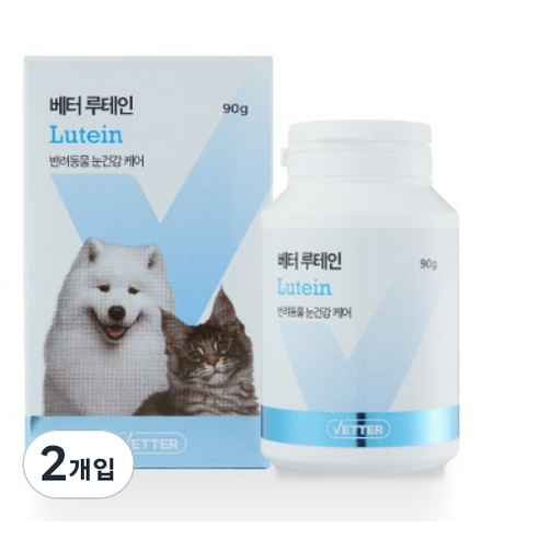 베터 반려동물 영양제, 90g, 눈물개선/눈건강, 2개