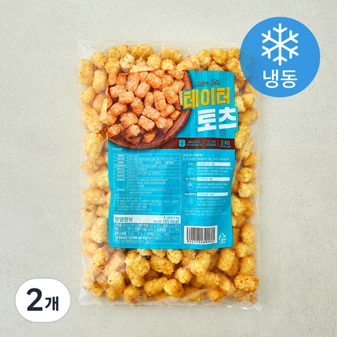 테이터 토츠 (냉동), 2kg, 2개