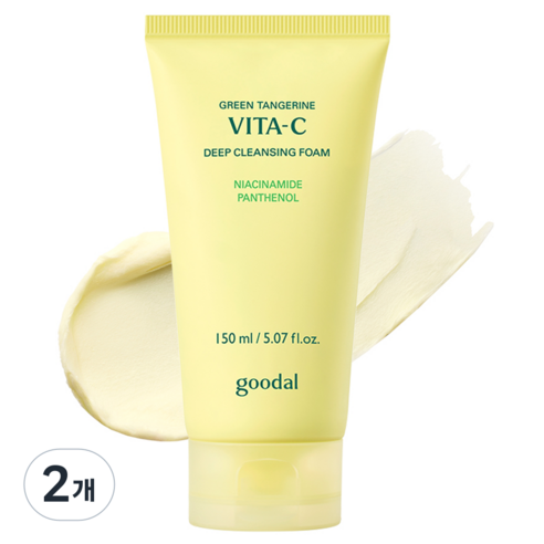 구달 청귤 비타C 딥클렌징폼, 150ml, 2개
