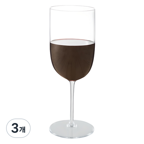 플라스틱 와인잔, 240ml, 3개
