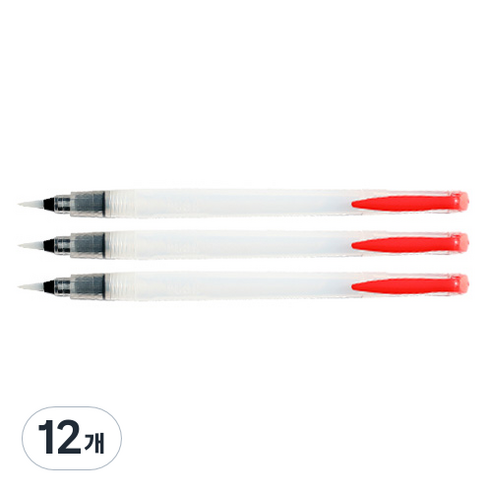 풀컬러즈 간편한 워터브러쉬, 직경 5.0mm, 길이 15mm, 12개