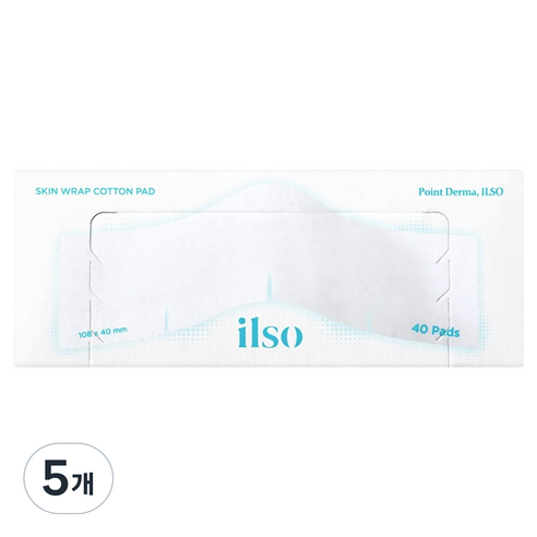 일소 착붙 코튼 패드, 5개, 40매입