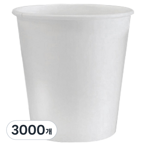 이로울생활 무인쇄 종이컵 180ml, 3000개, 1개입