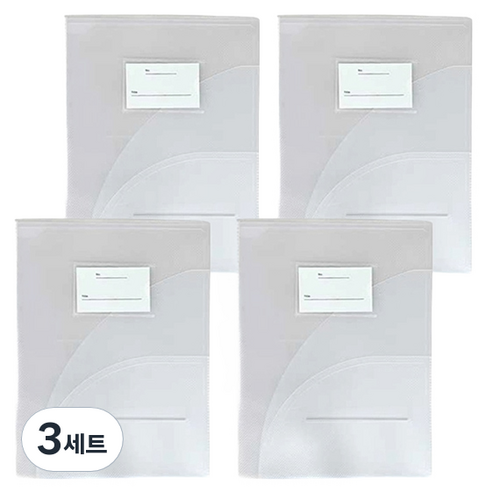 티처스 6포켓 서류보관 홀더파일 230 x 310 x 25 mm 4p, 화이트, 3세트