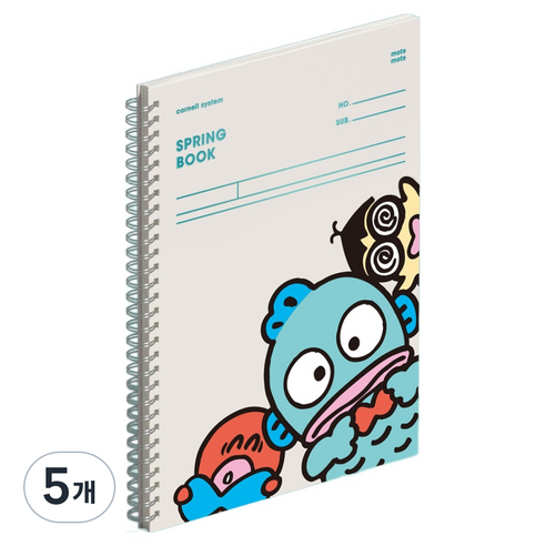 모트모트 스프링북 노트, 코넬시스템 한교동, 5개