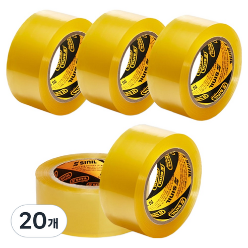 신일 박스테이프 폭 48mm x 길이 40m x 두께 0.57mm, 투명, 20개