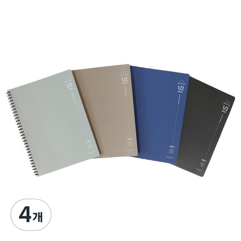 모닝글로리 4 스프링 깔끔한 노트 수학 2분할 16절 좌철, 4개, 랜덤발송
