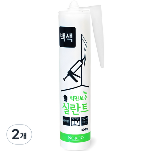 노루페인트 하우홈 벽면보수 실란트 백색, 2개