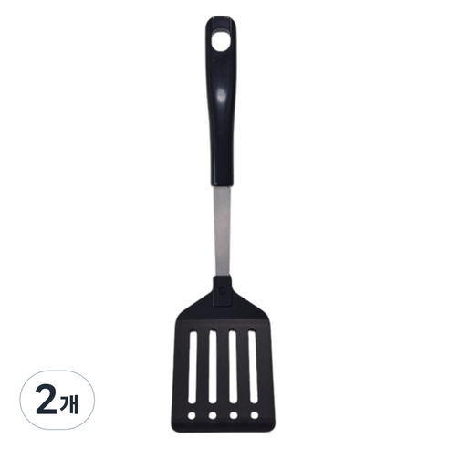 키친블루밍 사각 나일론 뒤집개, Black, 2개