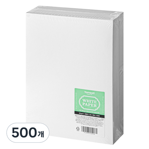 탐사 켄트지 백색 180g A4, 500개