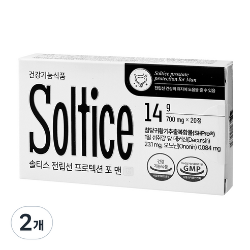 솔티스 전립선 프로텍션 포 맨 14g, 2개, 20정