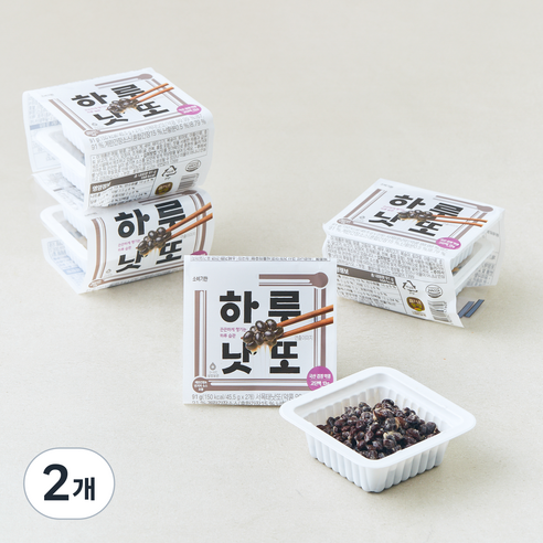즐거운동행 국내산 하루낫또 검정 약콩, 45.5g, 2개, 8개입