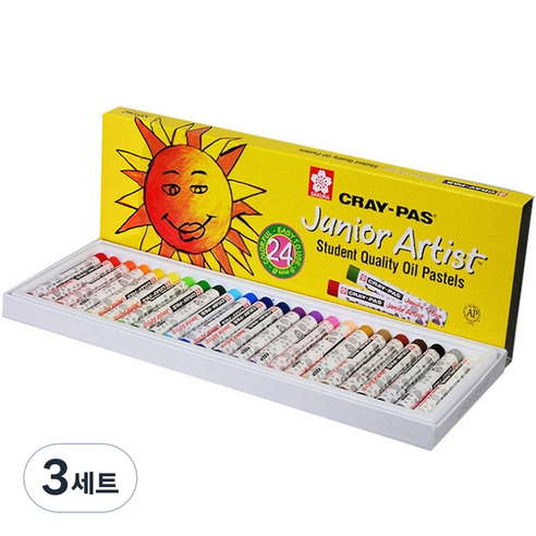 사쿠라 심플리앤 오일파스텔, 24색, 3세트
