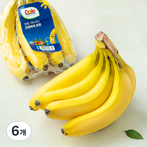 돌 코리아 바나나, 1kg 내외, 6개
