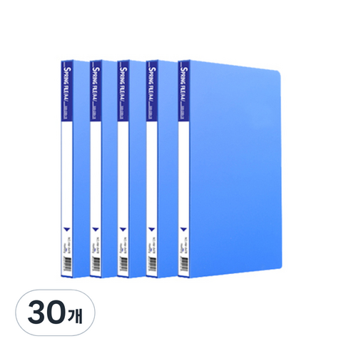 희망사무포인트 PP 스프링 파일 A4, 파랑, 30개