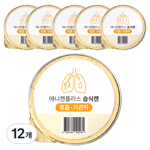 애니먼 전연령 반려동물 애니캔 플러스 기관지 습식사료, 12개, 30g, 가수분해 오리