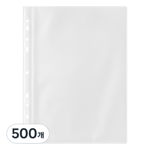 코멧 A4 클리어파일 리필속지 0.08mm, 500개, 1개입