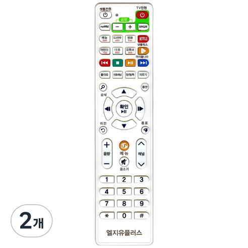 LG셋톱 LG 삼성 TV 리모컨, COMBO-3030, 2개