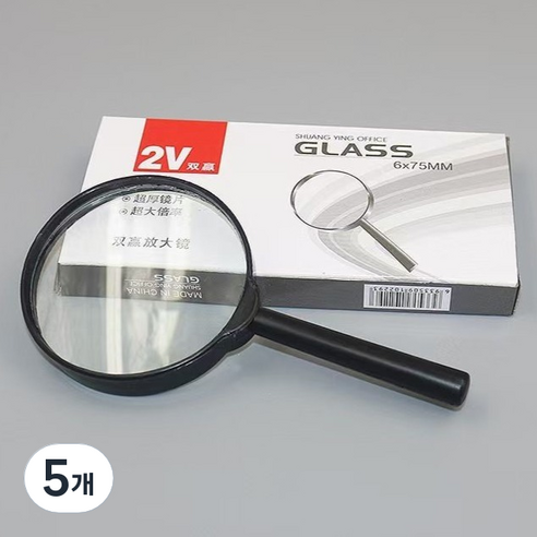 웰롯 모던 광학 20배 돋보기, 5개, 75mm