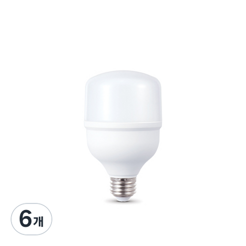 씨티오 LED 크림벌브 20W E26, 주광색, 6개
