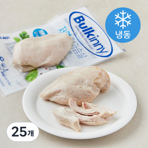 벌키니 저염 닭가슴살 (냉동), 100g, 25개, 1개입