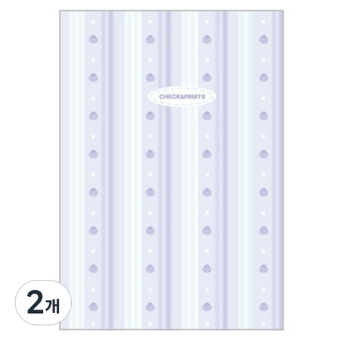 7321디자인 체크 후르츠 플래너 만년형 6개월, 2개, 블루베리파자마