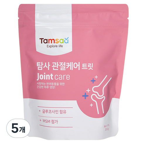 탐사 강아지 트릿 영양제, 300g, 뼈/관절강화, 5개