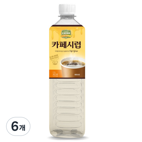 코나 카페시럽, 1.5L, 6개