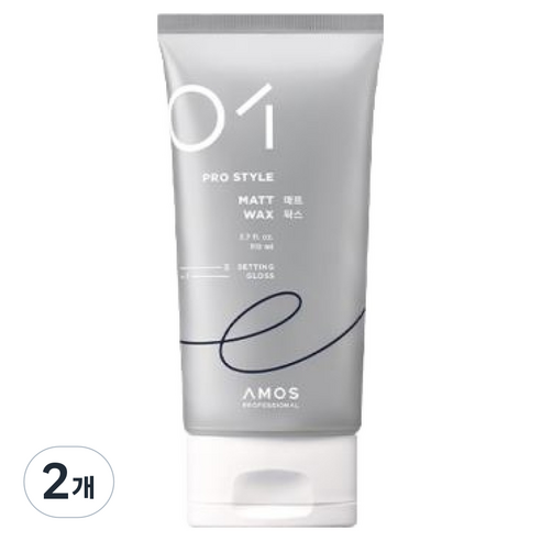 아모스프로페셔널 매트 왁스, 110ml, 2개