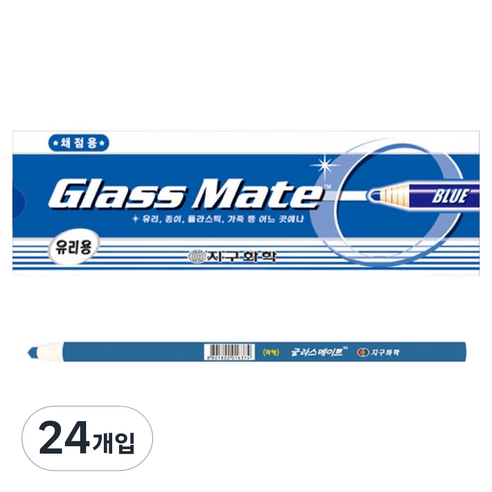 지구화학 글라스 메이트 색연필, 1색, 24개입