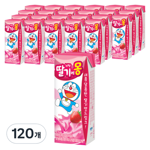 초코에몽 딸기에몽, 190ml, 120개