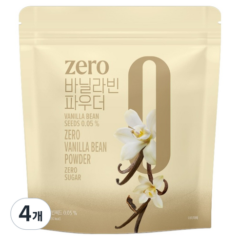 네이쳐티 zero 바닐라빈 파우더, 500g, 4개, 1개입