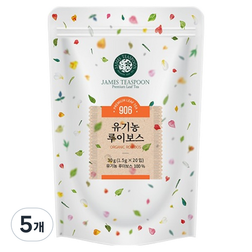 제임스티스푼 유기농 루이보스, 1.5g, 20개입, 5개