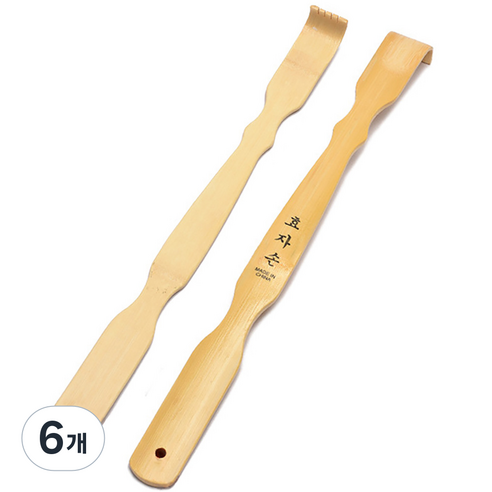 나홈 고급 대나무 효자손 45.5cm, 우드, 6개