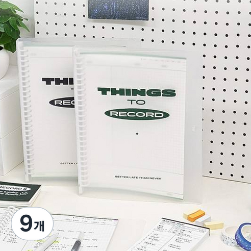 마넷 스텐다드 26공 바인더 속지 MATCHA GREEN 05 3분할, 9개, 50매